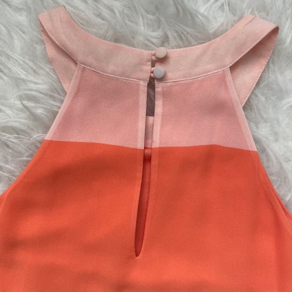 Daniel Cremieux Color Block Orange & White Stripe… - image 6